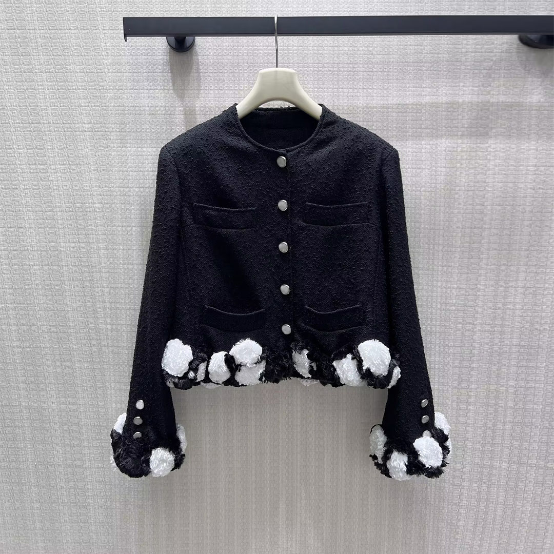 Sewing Tweed - 2026 New Fashion Fall Winter Black