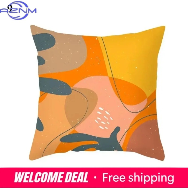 Boho Orange Abstract Cushion C - Century Textile & Sewing Supply Avenue C North Saskatoon Sk review and price