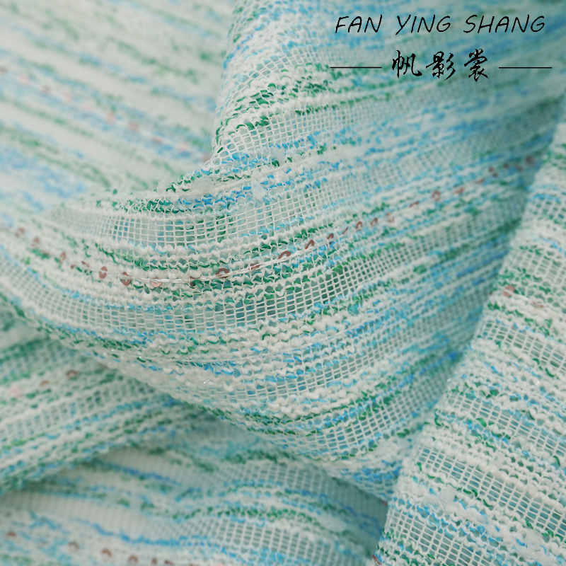 Fresh Style Blue Green Stripe  - Sewing Tweed review and price