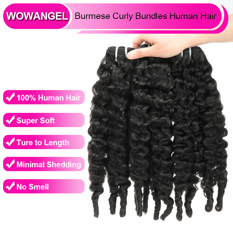 WOWANGEL Burmese Curly Bundles - Sewing Technology review and price