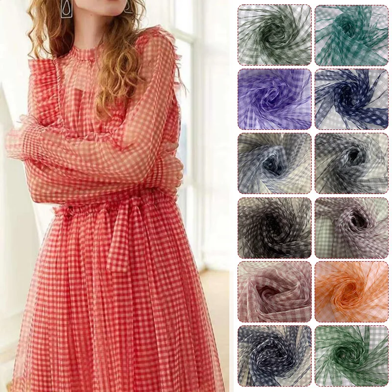 90x150cm Check Mesh Fabric Tra - Sewing Batik review and price