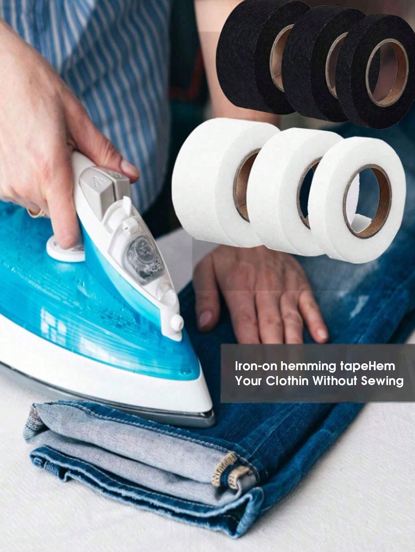 1pc Double-Sided Iron-On Hemmi - Hem Tape Fusible review and price