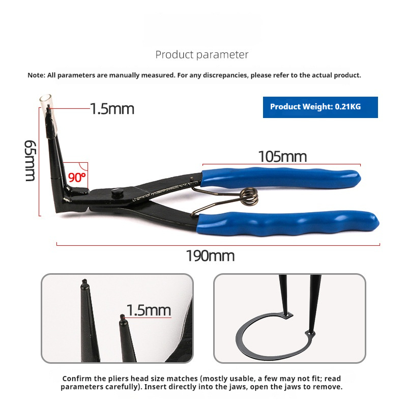 HOMEFISH 90 Degree Bent Long N - Snap Button Plier review and price