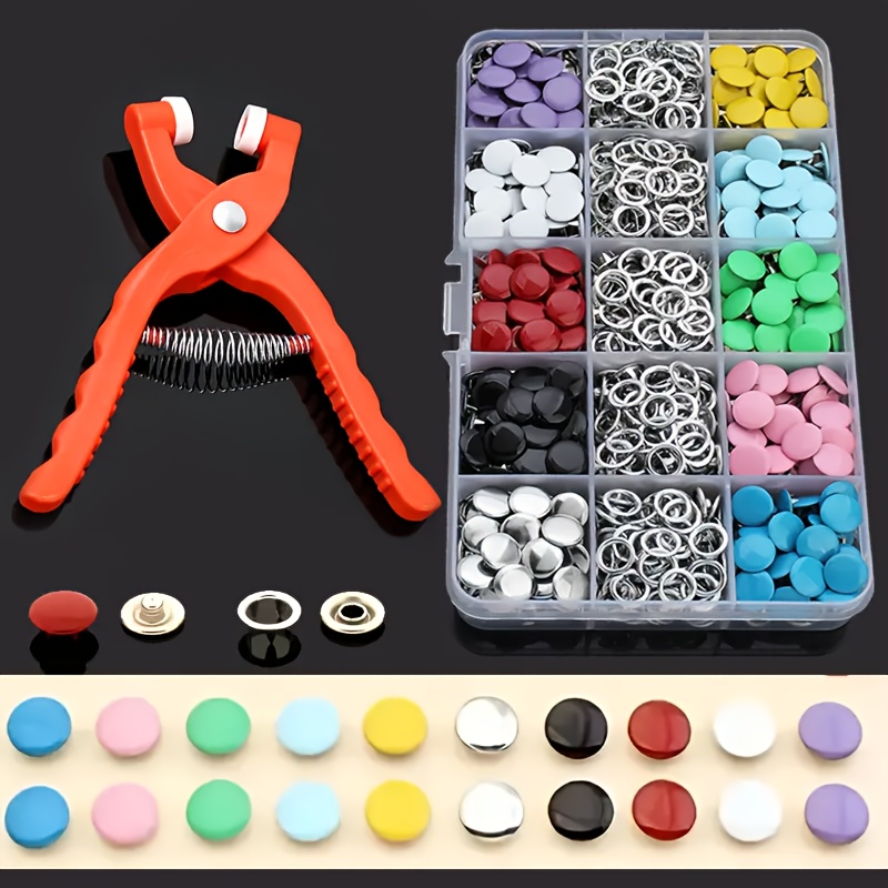 100Pcs Colorful Metal Sewing B - Snap Button Plier review and price