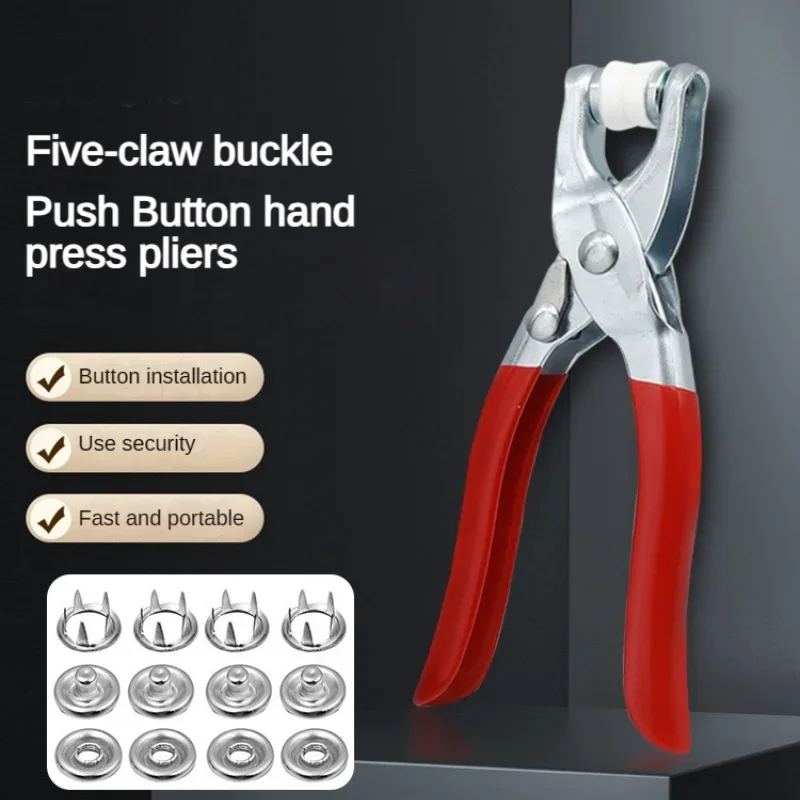 Five-prong Button Installation - Snap Button Plier review and price