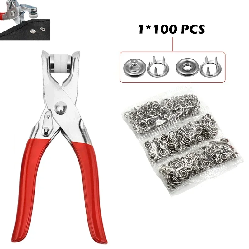 Five-prong Button Installation - Snap Button Plier review and price