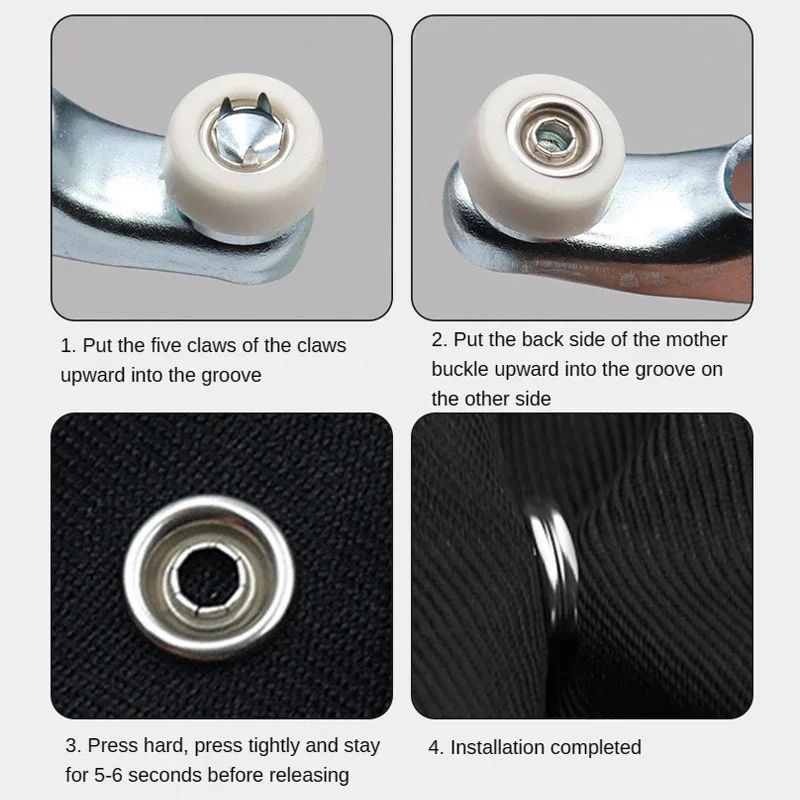 Five-prong Button Installation - Snap Button Plier review and price
