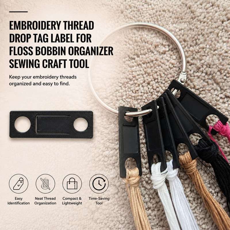 Embroidery Thread Drop Tag Lab - Sewing Labels review and price