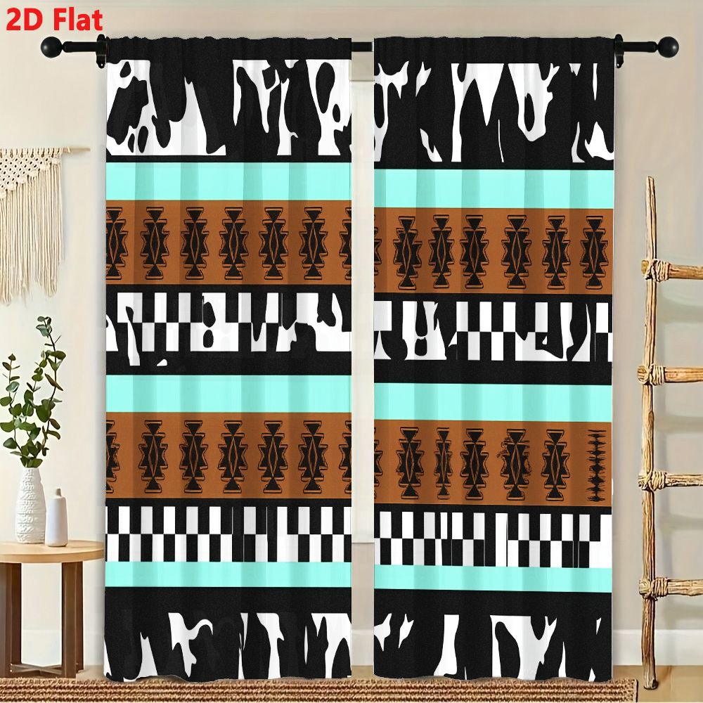 2Pcs Curtains 2D Flat Geometri - Century Textile & Sewing Supply Avenue C North Saskatoon Sk review and price