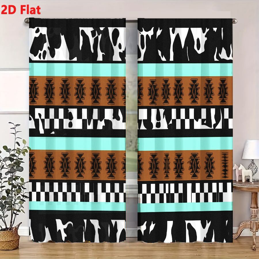 2Pcs Curtains 2D Flat Geometri - Century Textile & Sewing Supply Avenue C North Saskatoon Sk review and price