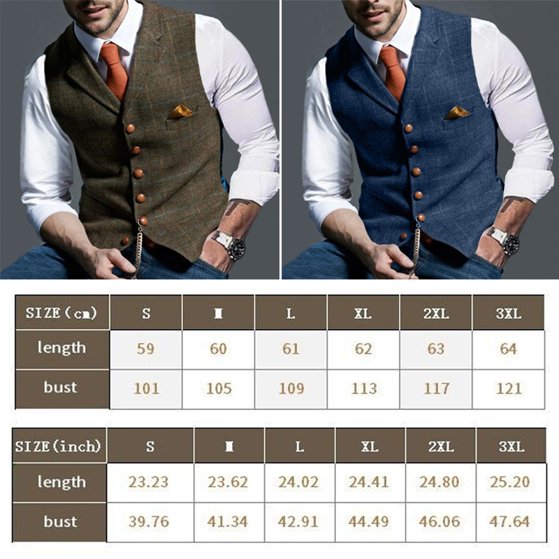 Fashion Men's Vests Lapel Twee - Sewing Tweed review and price
