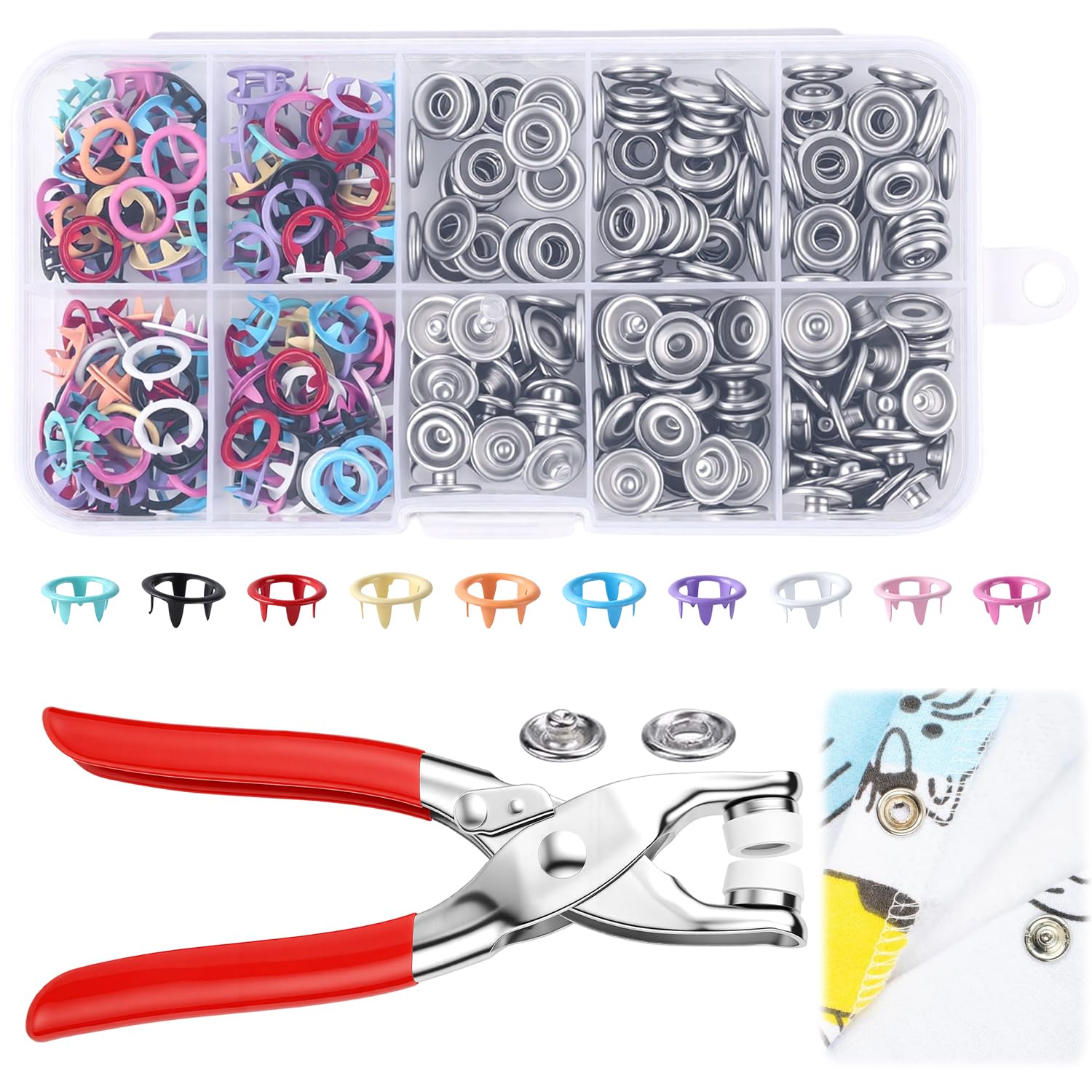 Sewing Kit with 100PCS Metal B - Snap Button Plier review and price