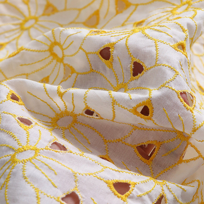 100% Cotton Embroidered Eyelet - Sewing Eyelet Fabric review and price