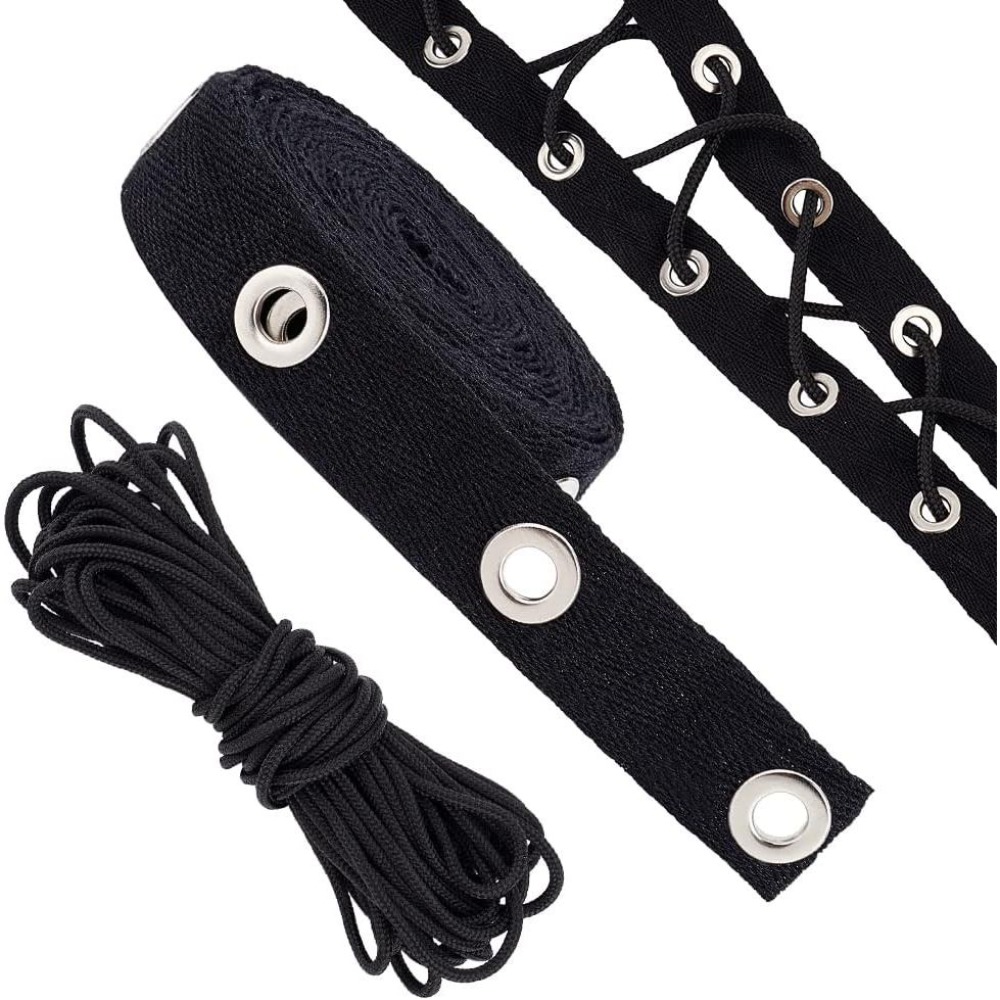 3 Yards Eyelet Tape Trim Black - Sewing Eyelet Fabric review and price